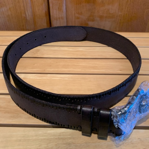 AllSaints Women’s Brown Leather Belt, Sz 42 main image 5